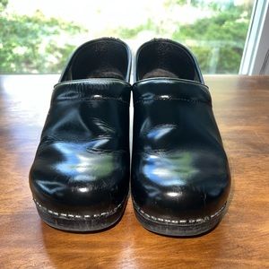 Dansko Professional Black Clog, Leather, size 40